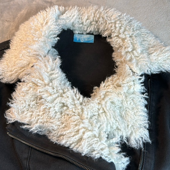 🎯NWOT Show Me Your Mumu Karson Denim Jacket Black Size XS - Picture 6 of 16